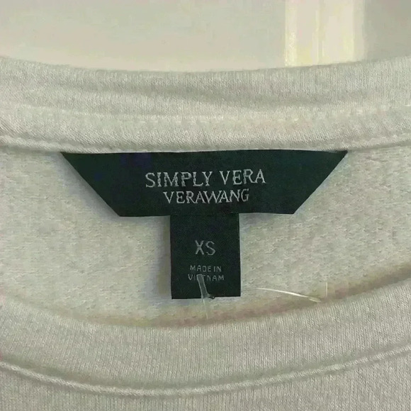 NWOT‎ white Simply Vera Vera Wang long sleeve size xs - Picture 2 of 7